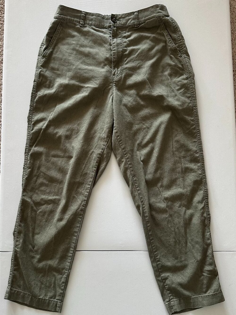 Cotton Relaxed Ankle Pants